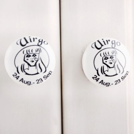 Virgo Flat Ceramic Knob